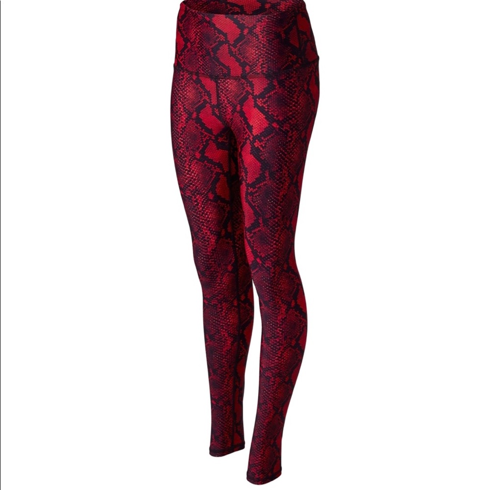 Pheel compression leggings in Red Serpent